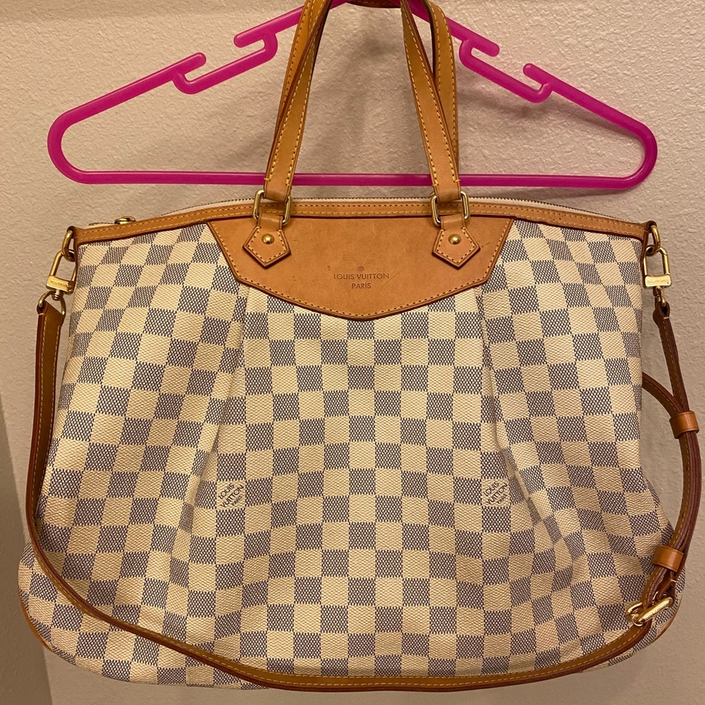 authentic Louis Vuitton Damier Azur Siracusa GM